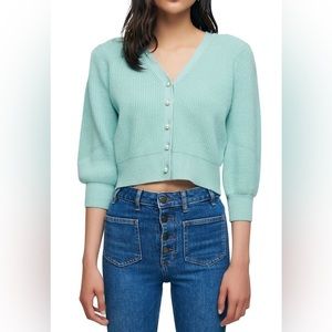 Maje Mistou Faux-pearl Button Knitted Cardigan